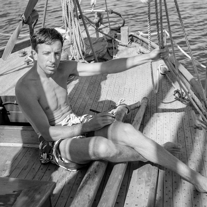 Alain Gerbaut auf der Firecrest, um 1923 @kontrabande