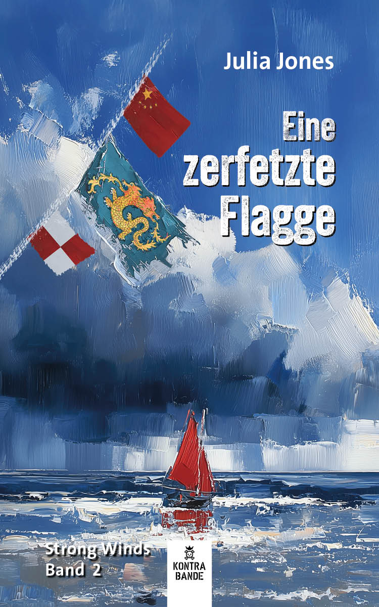 Eine zerfetzte Flagge