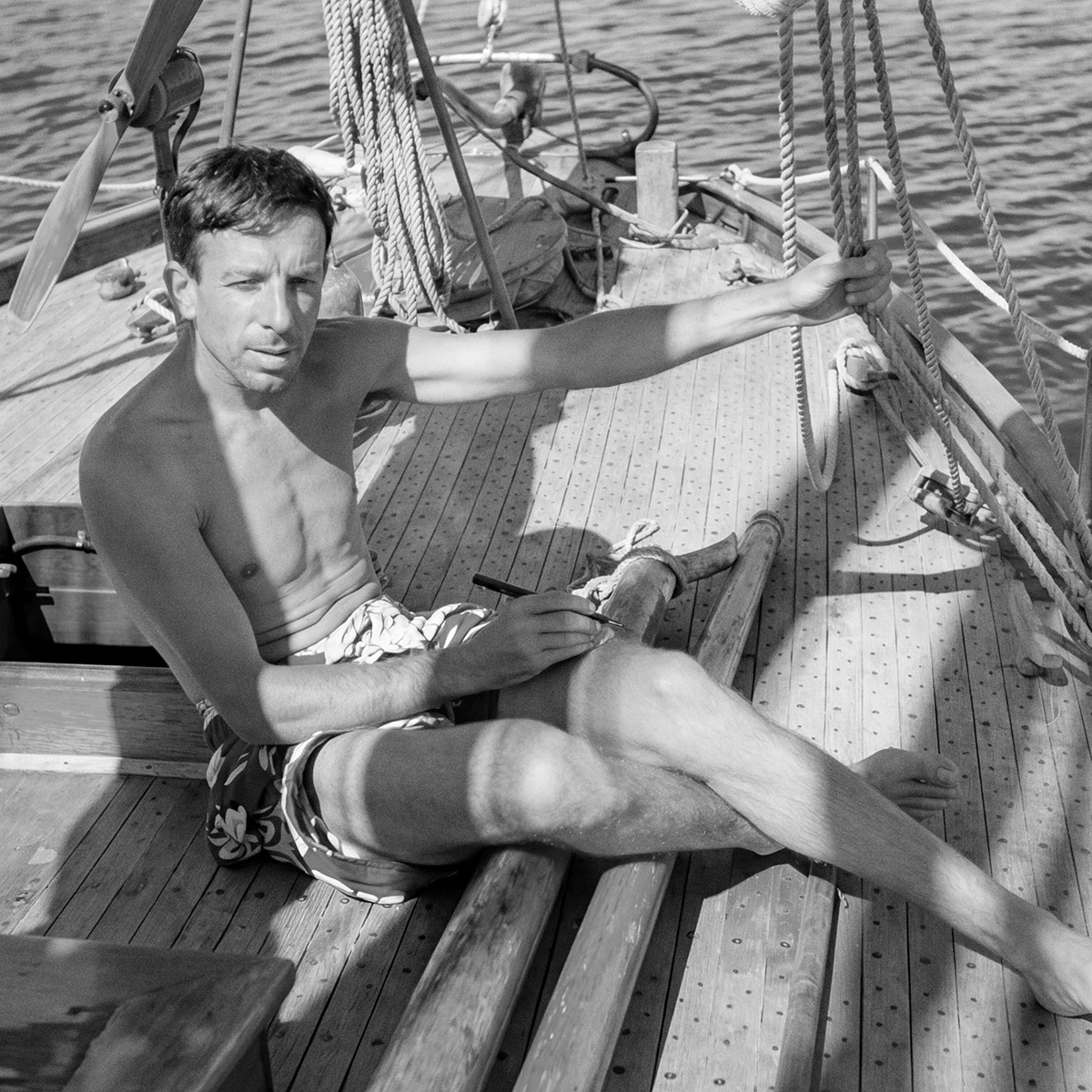 Alain Gerbaut auf der Firecrest, um 1923 @ kontrabande